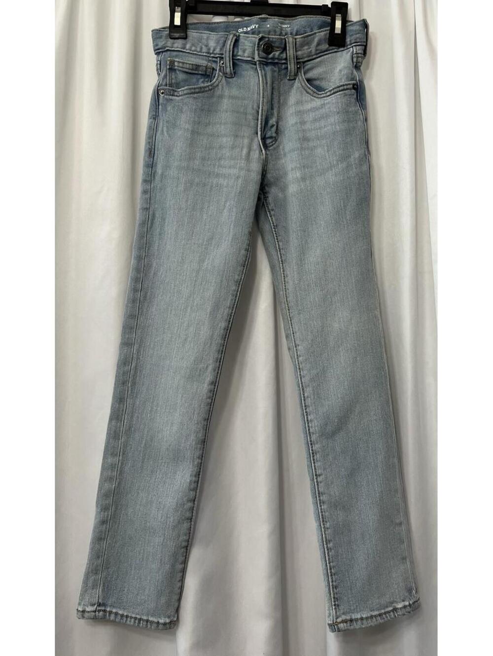 Old Navy- Boy's Skinny Built-In Flex Jeans - Lt Wash- Sz 8- NWOT